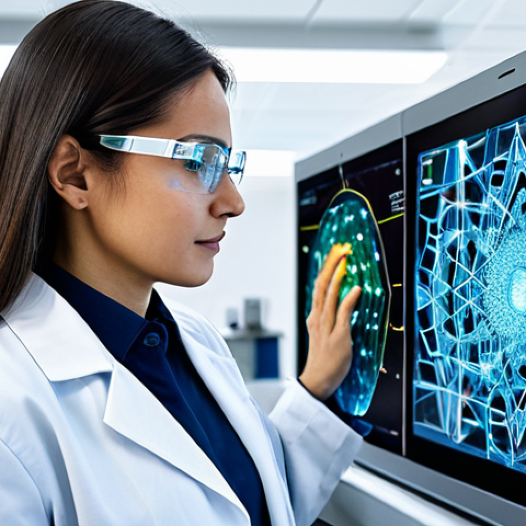 금속재료학 전공자의 취업 팁 - AI & Materials Science Fusion**

"A bright, modern laboratory. A fully clothed, professional female ...
