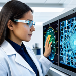 금속재료학 전공자의 취업 팁 - AI & Materials Science Fusion**

"A bright, modern laboratory. A fully clothed, professional female ...