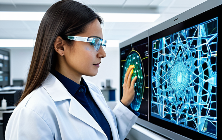 금속재료학 전공자의 취업 팁 - AI & Materials Science Fusion**

"A bright, modern laboratory. A fully clothed, professional female ...