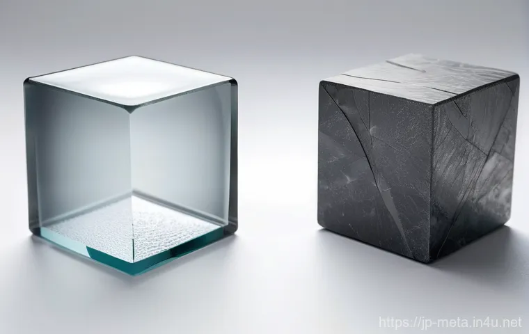 강도와 경도 시험 이론 - **Prompt:** A conceptual representation of "Strength" versus "Hardness" in materials science. On the...